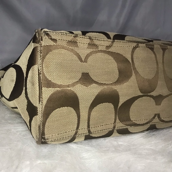 Classic Coach Signature F14878 Satchel Tote Handbag VGUC - Picture 7 of 13